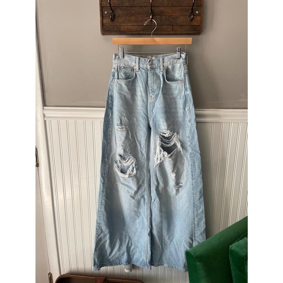 Free People Ellie Wide Leg Jeans NEW - Picture 4 of 6